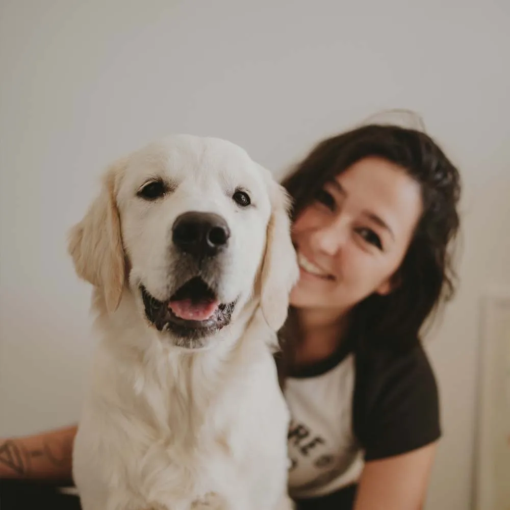 Anabel and her dog