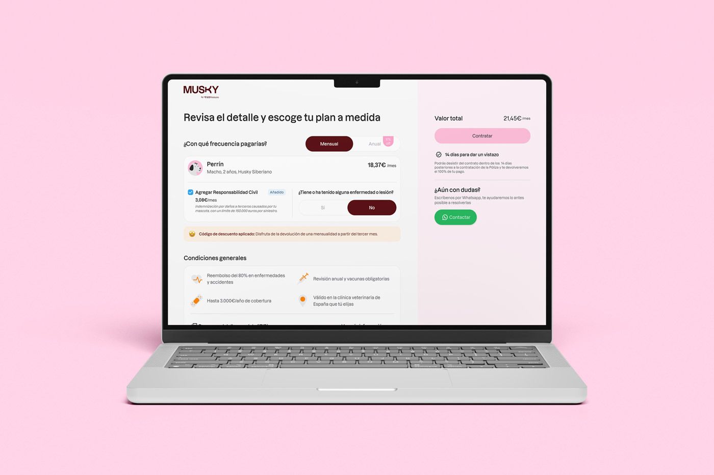 Nuevo cotizador para contratar el seguro para mascotas online